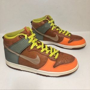 Nike SB Dunk High Prmum OrangBlurCognac 312786 891